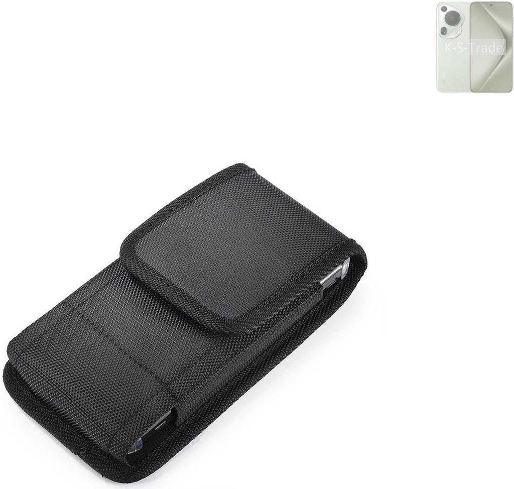 Holster Gürteltasche kompatibel mit Huawei Pura 70 Pro+ Holster Gürtel Tasche wasserabweisend Handy Hülle Schutz Hülle Outdoor schwarz K-S-Trade