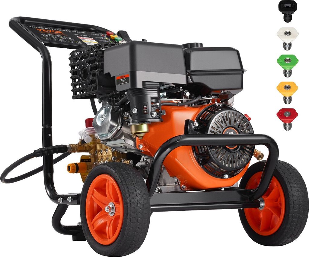 Benzínová tlaková umývačka 4400PSI 15L/min 2,6GPM so sadou Obrázok produktu 
