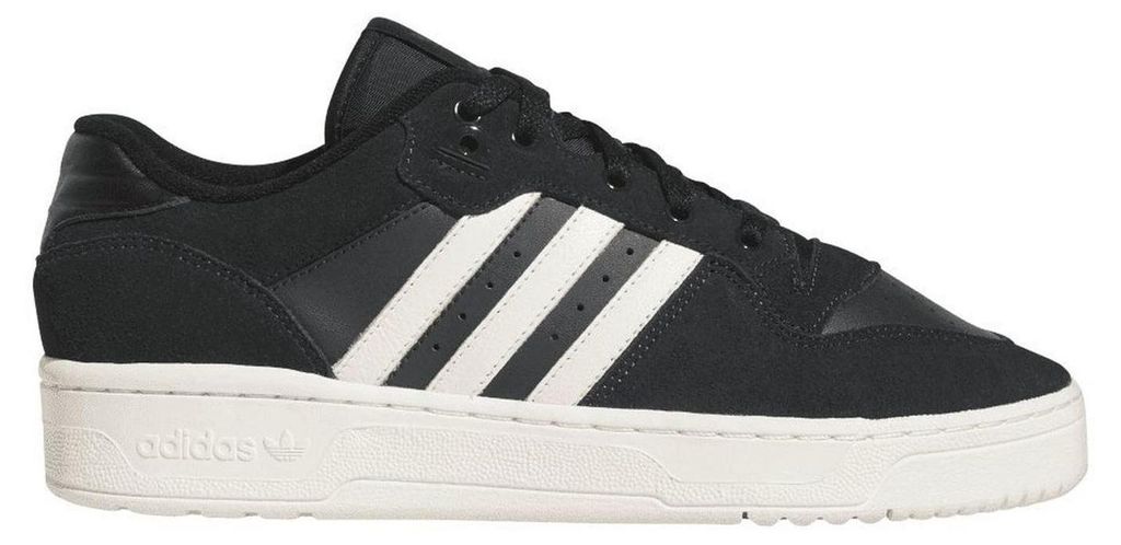 Adidas - "Rivalry" Sneaker für Herren, Leder, Flach GT17245 (41 EU) (Schwarz/Grau/Weiß)