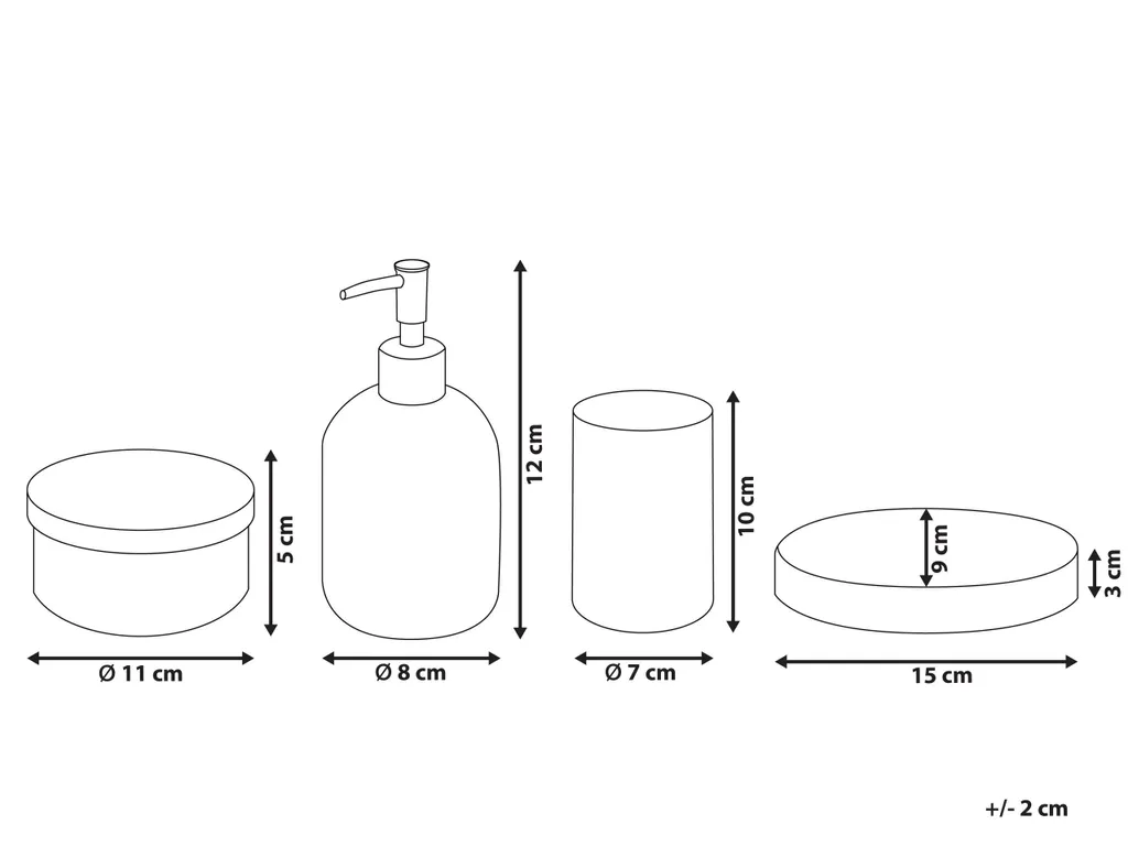 Ensemble de salle de bain complet 4 accessoires verre violet design