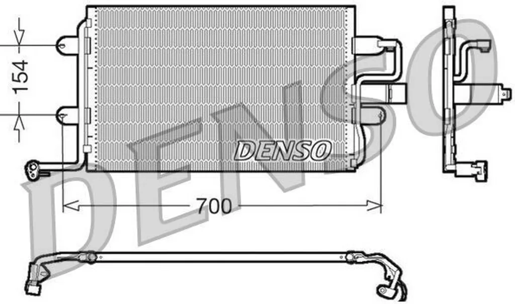 Condenseur DENSO DCN32017 pour réparer la climatisation de votre auto