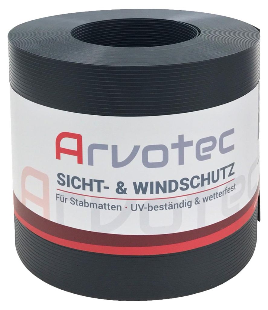 Arvotec Sichtschutzstreifen | 25m Rolle, 'Rillen-Optik' Produktbild 