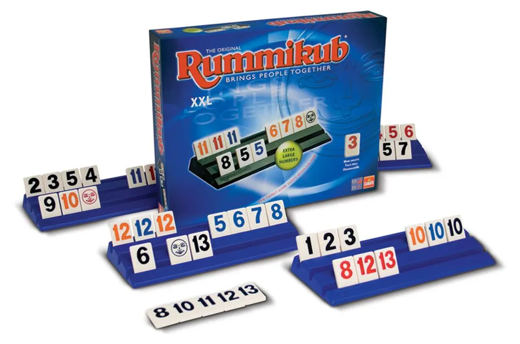 Rummikub XXL Chiffres Géants - Le Jeu Idéal pour Seniors et Soirées Club
