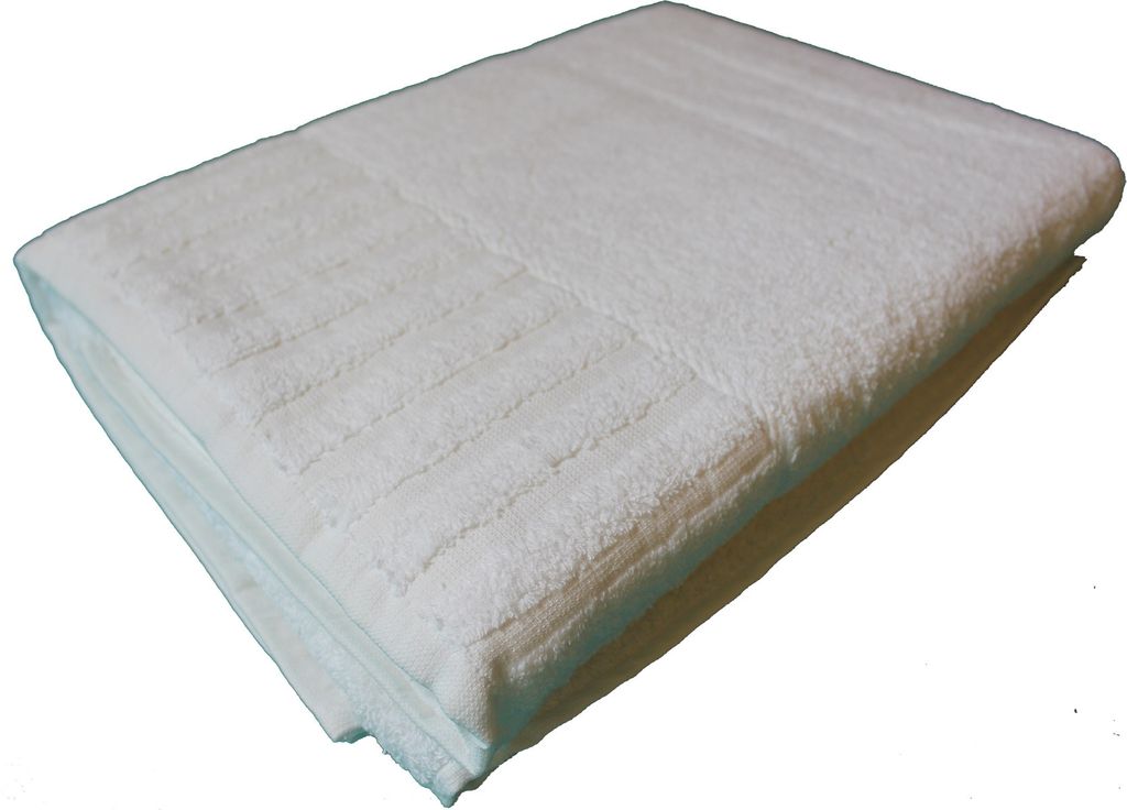 langes Saunatuch, 80 x 200 cm, weiß, Baumwolle, Frottier Produktbild 