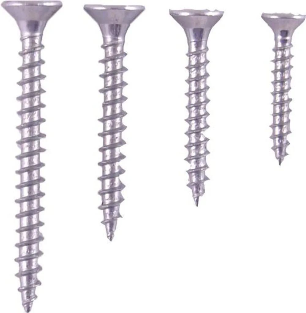 Vis bois 20 mm multicolore en acier zingué haute résistance pour meuble