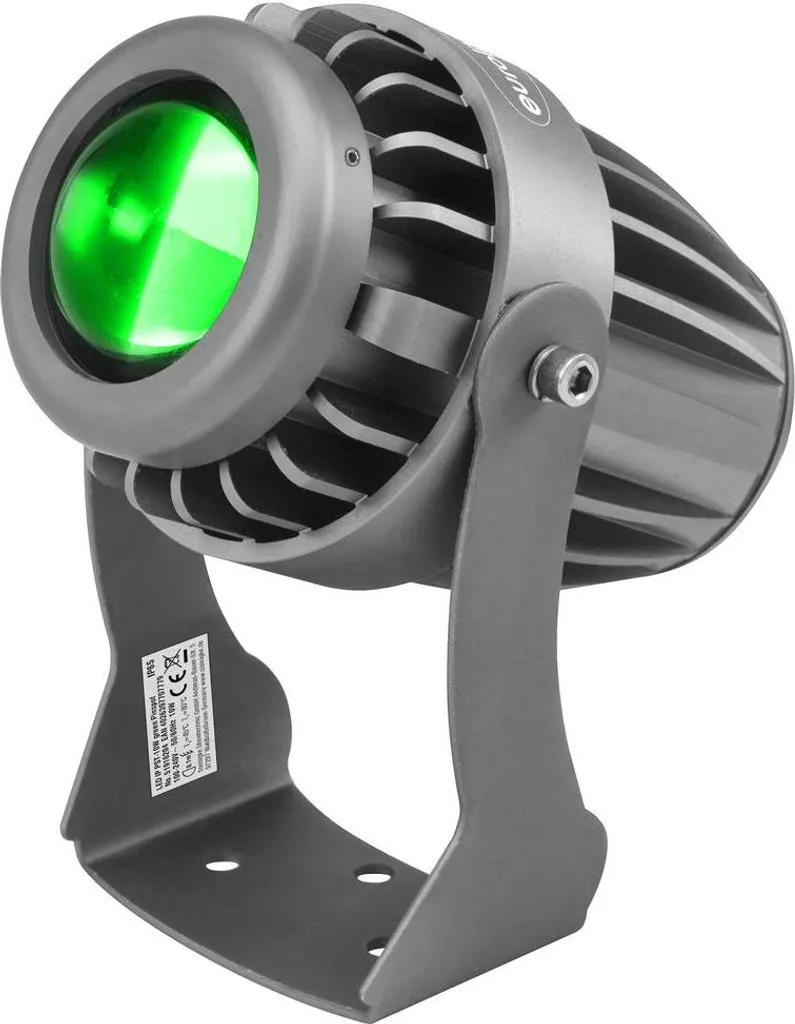 Spot LED Extérieur Vert IP PST-10W Eurolite pour Éclairage de Jardin