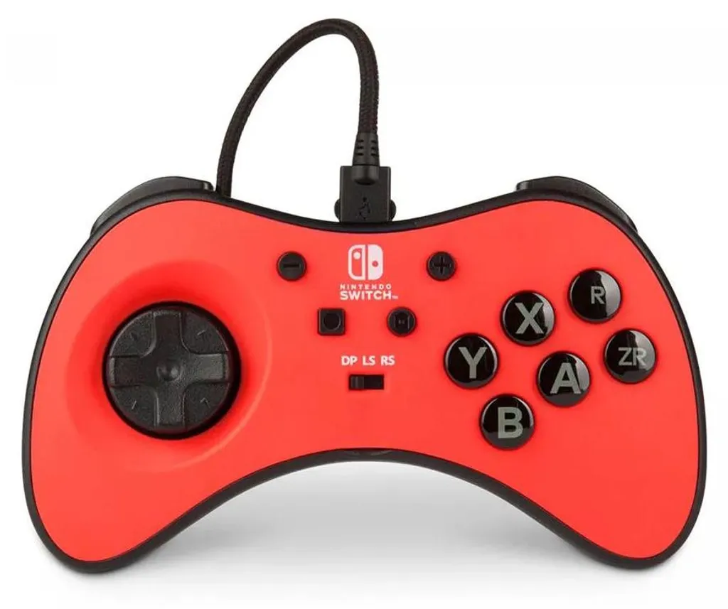 FightPad PowerA Fusion à 6 Boutons Manette Nintendo Switch Rouge Intense