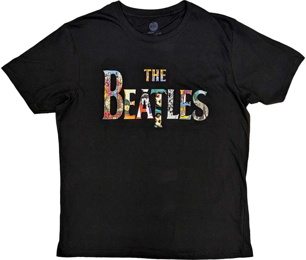 The Beatles - "Treatment" T-Shirt für Herren/Damen Uni RO7965 (L) (Schwarz)