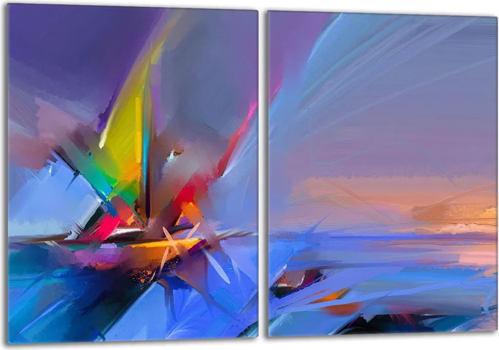 Offerta Set 2 Copripiano Vetro 40x52 | Tagliere Artistico Multiuso