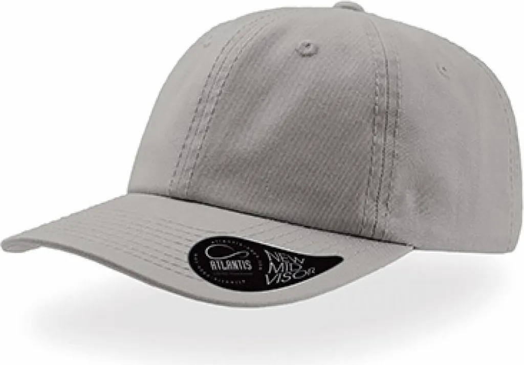 Atlantis Dad Hat Grigio: Cappello Baseball Design 6 Pannelli Unisex