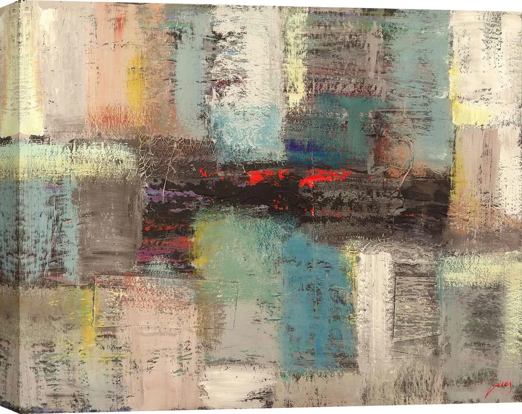Toile abstraite moderne de 100x70 cm avec des effets de texture