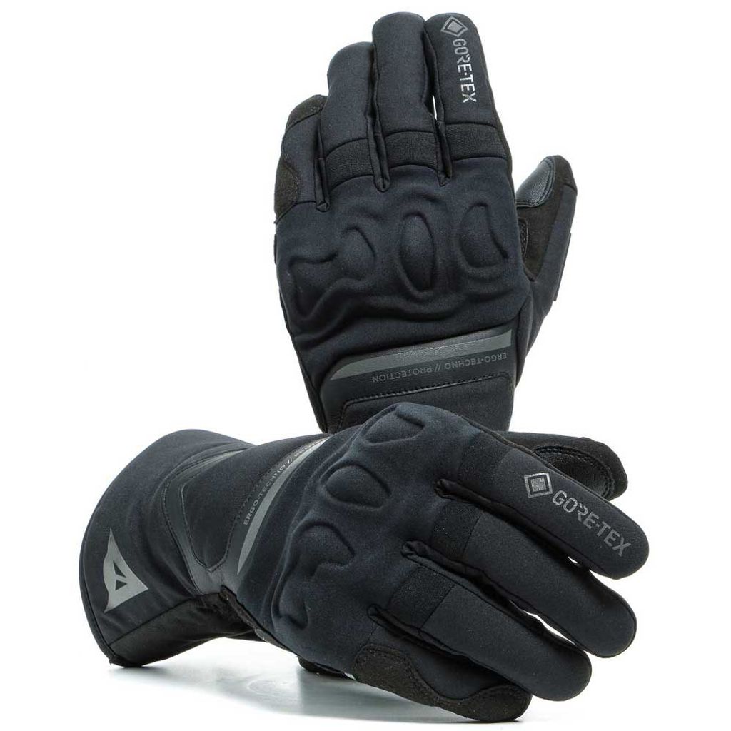 Dainese Nembo Gore-Tex Motorradhandschuhe Farbe: Schwarz/Schwarz, Grösse: L