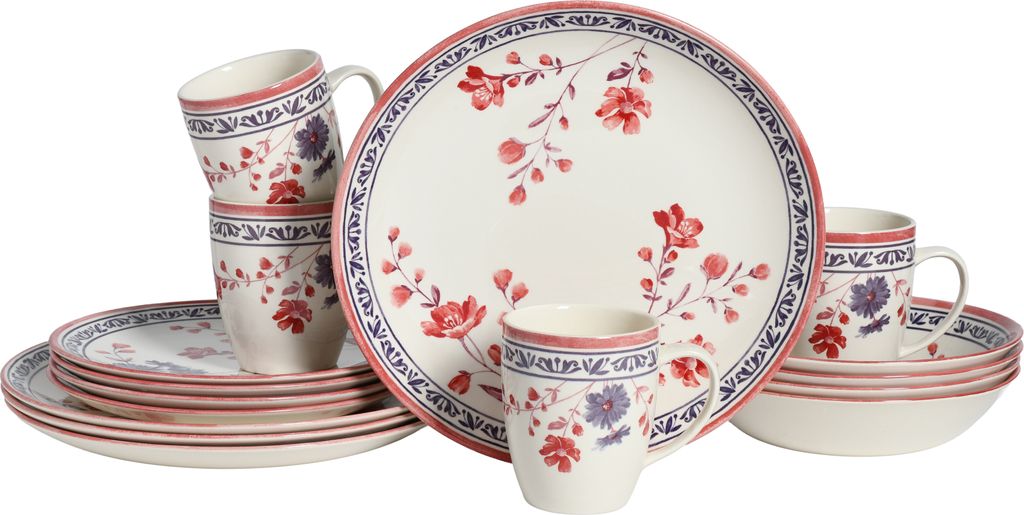 CreaTable, 24017, Cottage Bunt, Kombiservice 16-tlg, Produktbild 