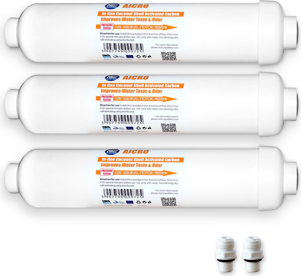 3x AICRO Kühlschrankfilter für Side by Side Kühlschränke Produktbild 
