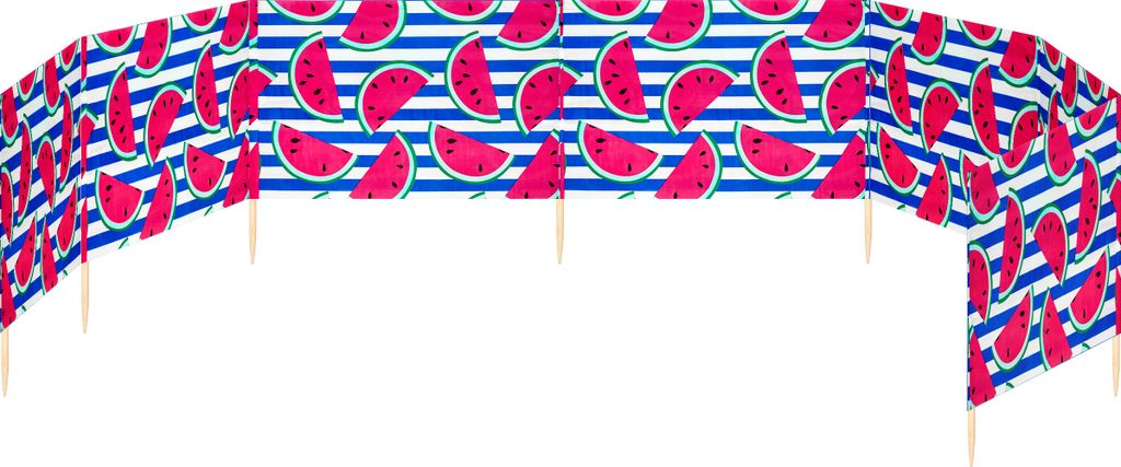 Ladeheid Strand Windschutz Sichtschutz LAEX001 (Wassermelone-66, 10 m)