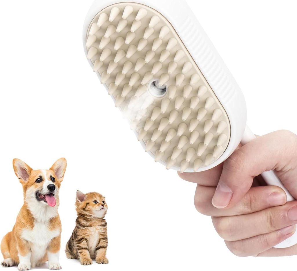 Kleine Dampborste für Katzen - 3 in 1 - Lang & Kurz Haar - Katzenstift