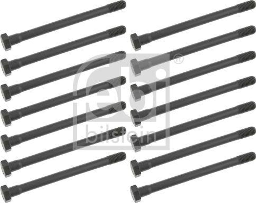 FEBI BILSTEIN 12609 Zylinderkopfschraubensatz OE 11120621144 kompatibel mit Lantra, Eclipse, Bravo, Passat 35I, Doblo, Passat 3B, Mini, Prince, Pol...