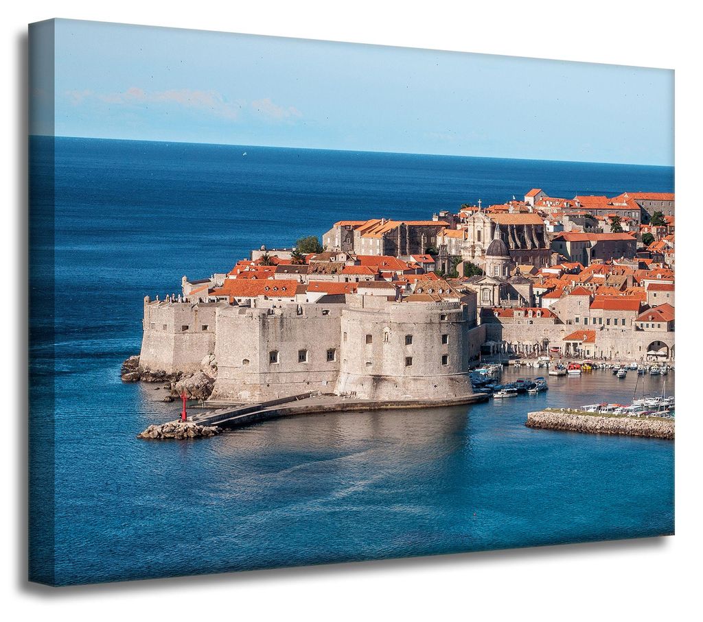 Leinwanddruck Architektur Kroatien 40x30 cm Dubrovnik Zadar Urlaub