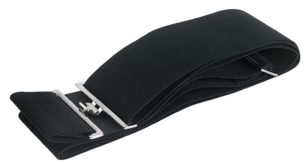 Kerbl Elastic Deckengurt elastisch schwarz 8cm, Größe:One Size