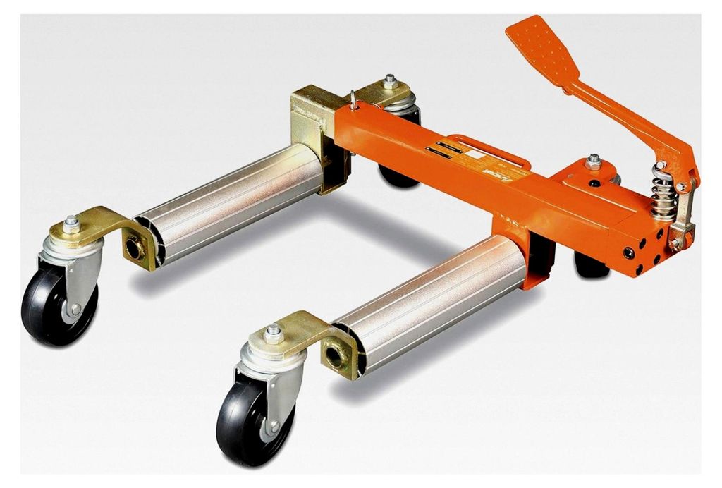 PKW-Verleger PV 681 (Tragkraft: 680 kg, mit 2 Lenkrollen, verbreiterbar von 270 - 550 mm)