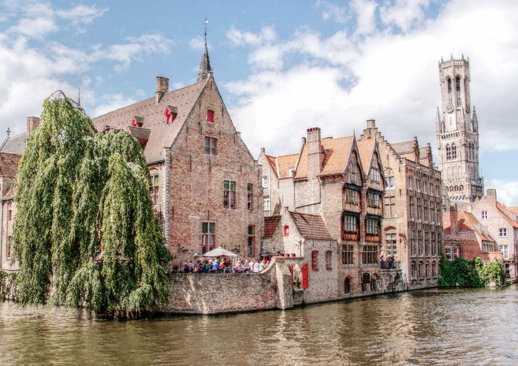 hansepuzzle 69042 - Brugge Puzzle, 260 Teile, Orte, 41,0 x 28,0cm mit hochwertiger Aufbewahrung, Kartonbox und wiederverschließbarem Beutel