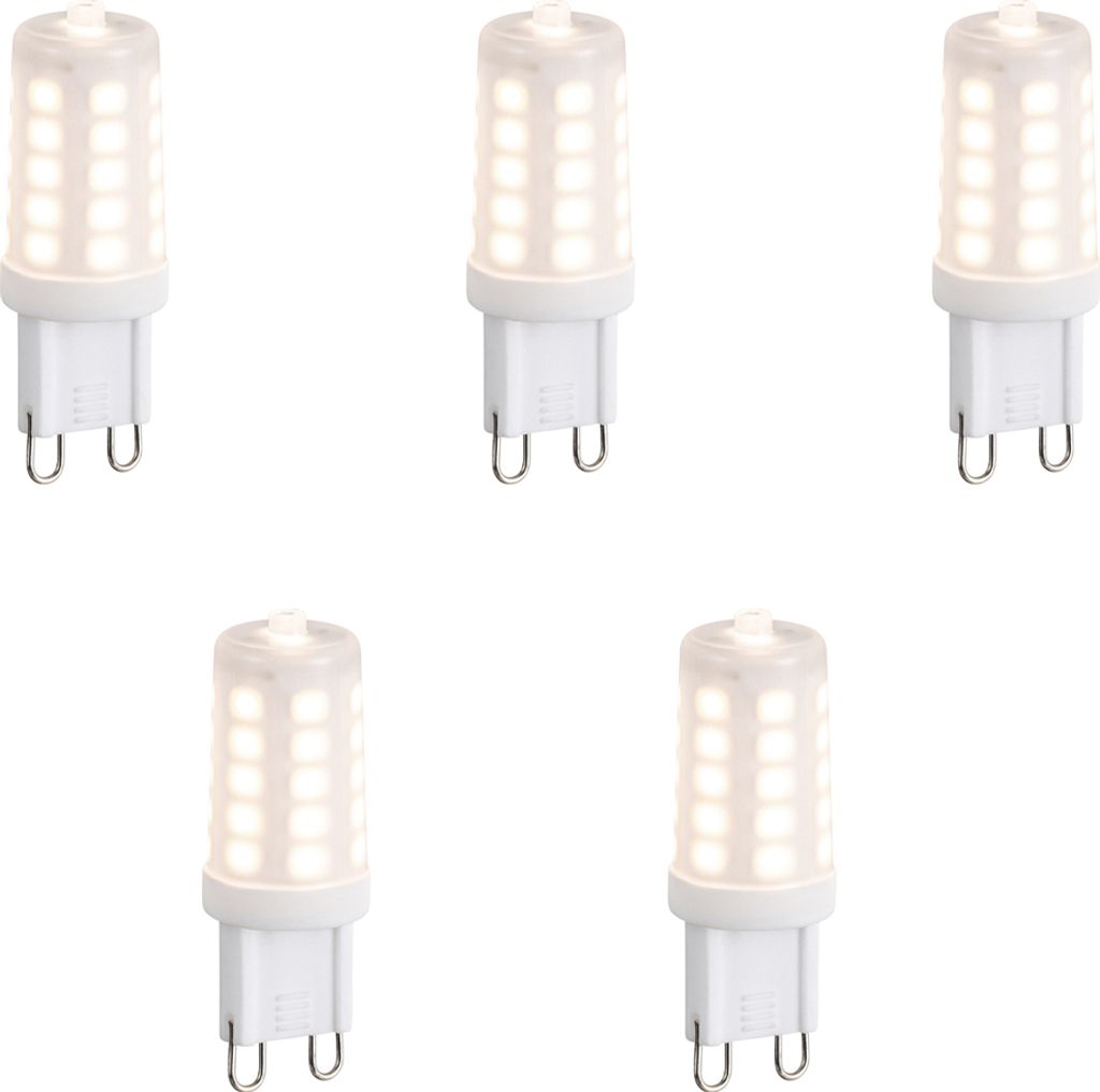 LUEDD 5er Set G9 3-Stufen dimmbarer LED-Lampen Opal 3W 250lm 2700K