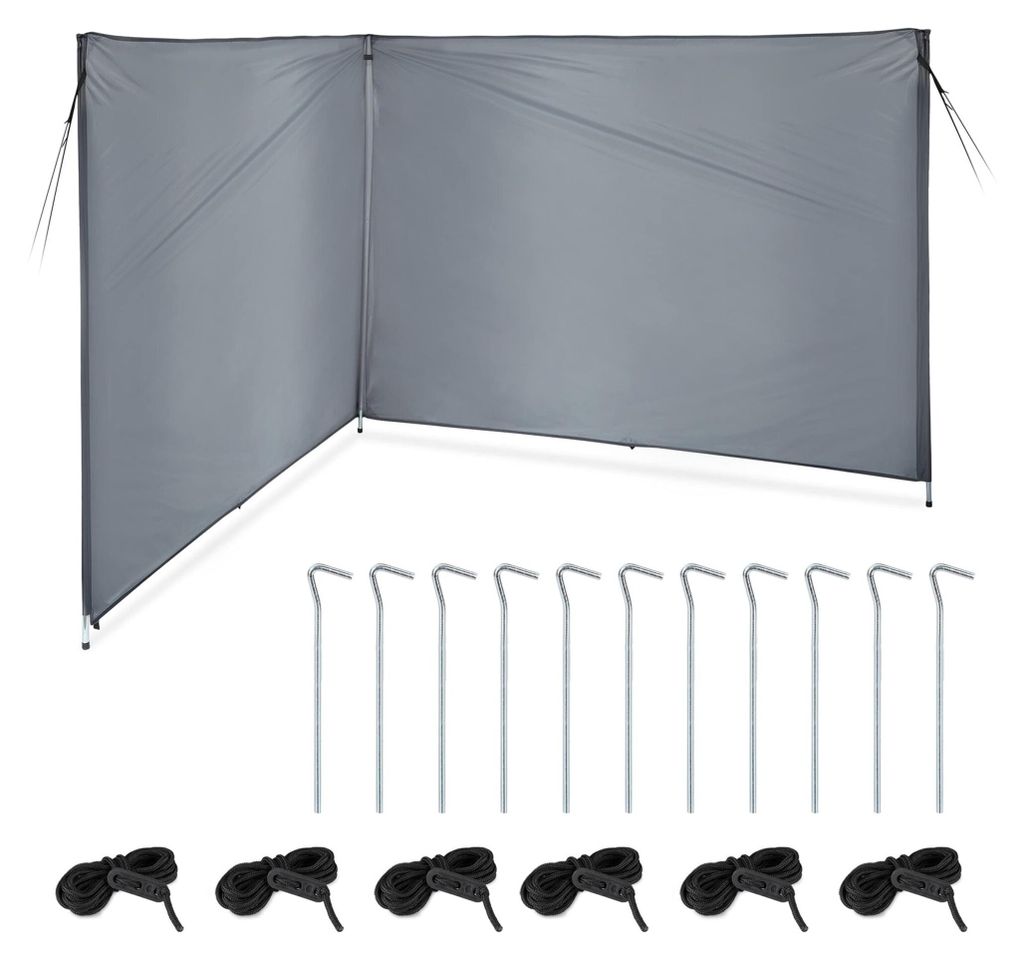 Relaxdays Windschutz, Sichtschutz Camping & Strand, HxB: Produktbild 