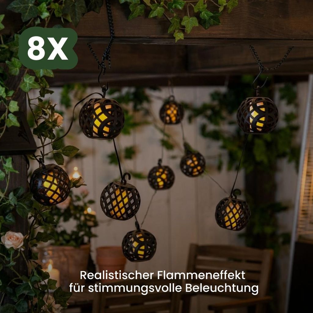 Star Trading Flame, Leichte Dekorationskette, Schwarz, Produktbild 