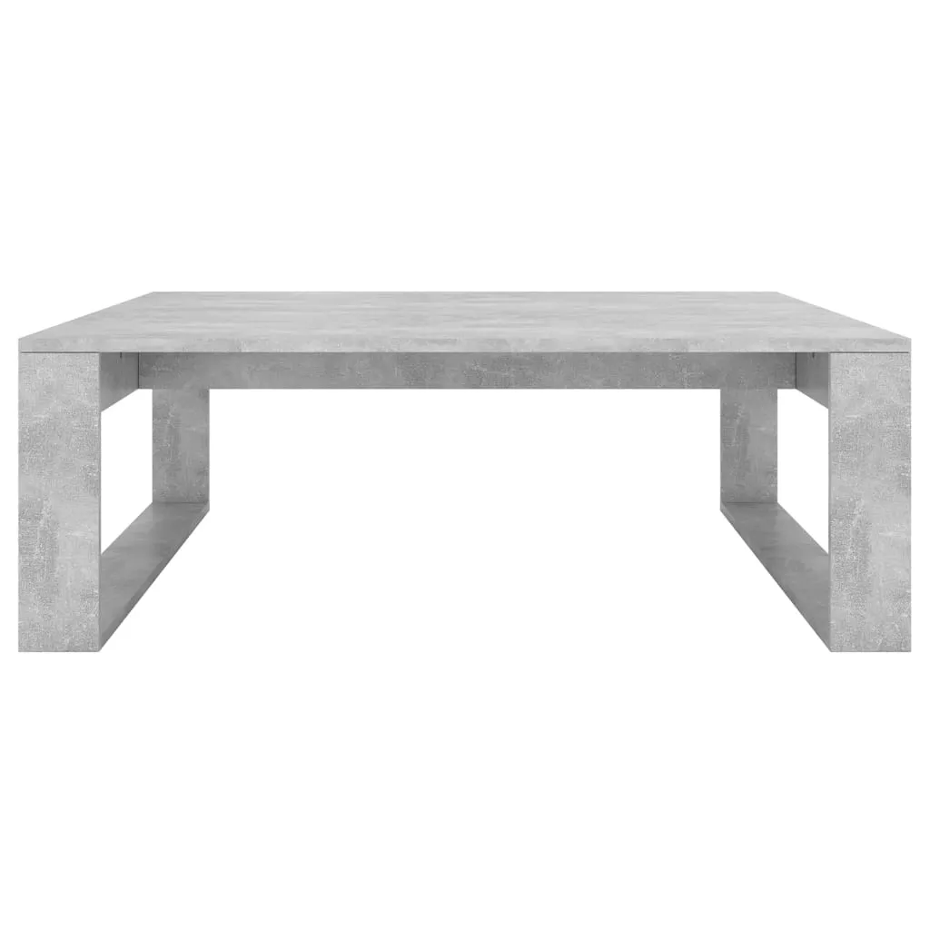 Tavolino caffè Grigio Cemento 100x100x35 cm vidaXL - Design Industrial - 6