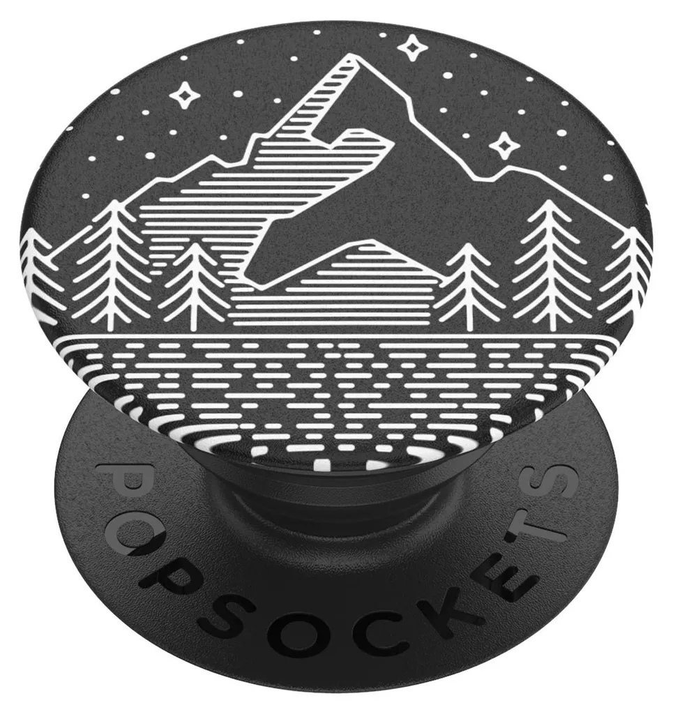 PopSockets Peak Relief Grip ergonomique et amovible pour smartphone