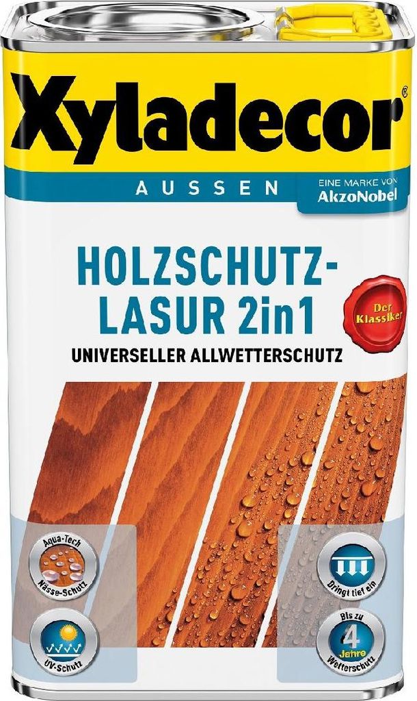 Xyladecor Holzschutz-Lasur 2 in 1, Fertig gemischt, 12 Produktbild 
