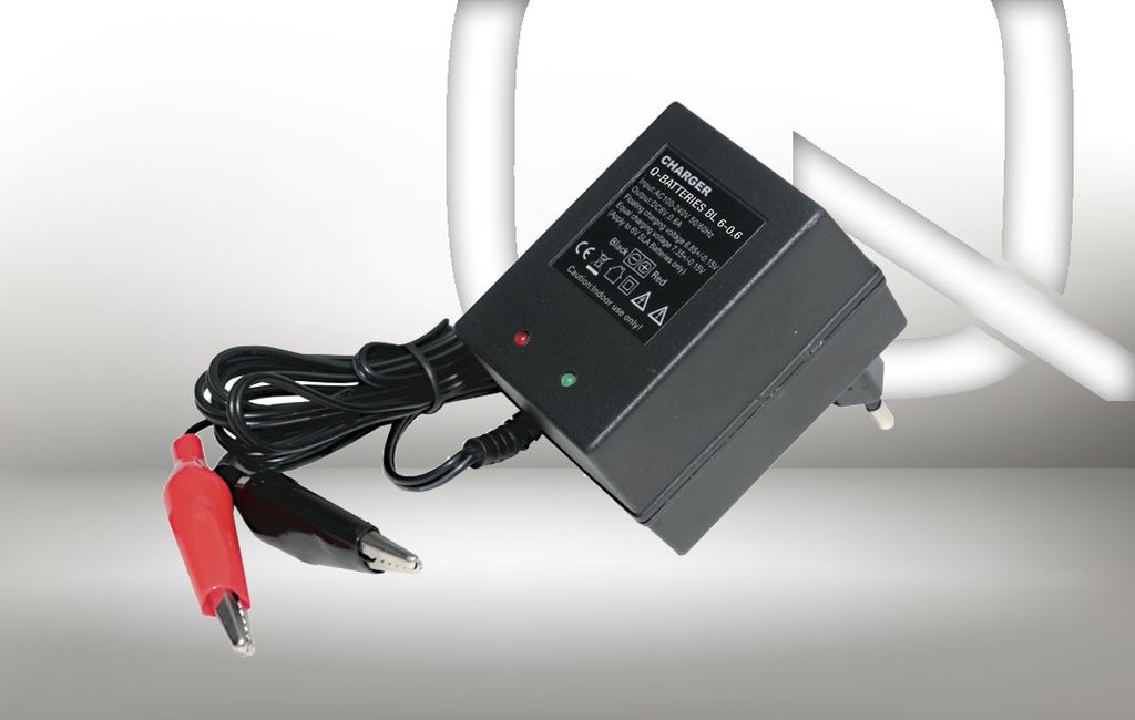 Q-Batteries BL 6-0,6 Ladegerät für Bleiakkus 6V - 0,6A Ladestrom IU0U Ladekennlinie