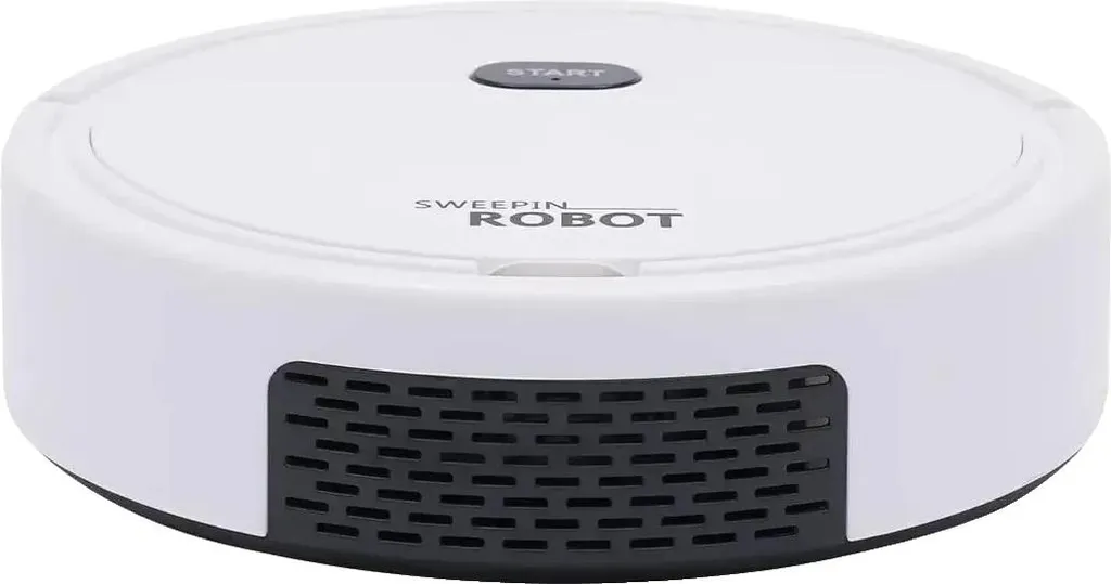 Aspirateur robot blanc anti-poussière rechargeable efficace norme UE