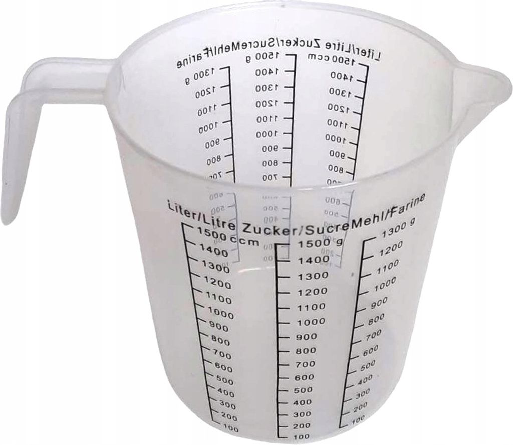 Messbecher 1,5l Kunststoff Produktbild 