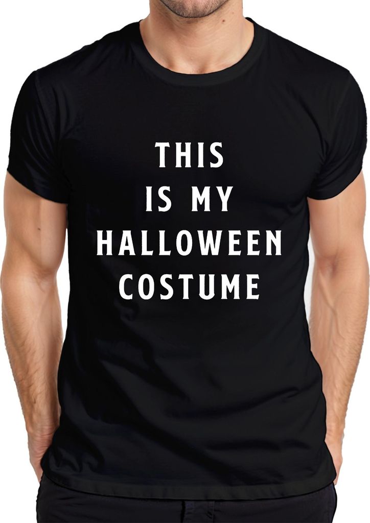 THIS IS MY HALLOWEEN COSTUME lustig party geschenk gruselig humor Herren T-Shirt, Schwarz, XL