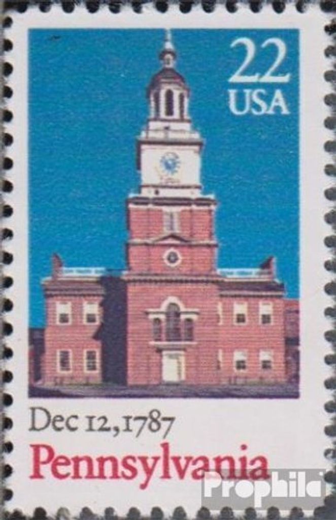 Briefmarken USA 1987 Mi 1942 (kompl.Ausg.) postfrisch Verfassung Pennysylvania