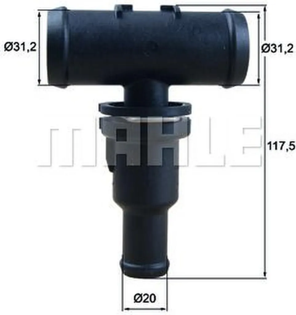 Thermostat MAHLE TH 53 75 contre la surchauffe moteur et les fuites