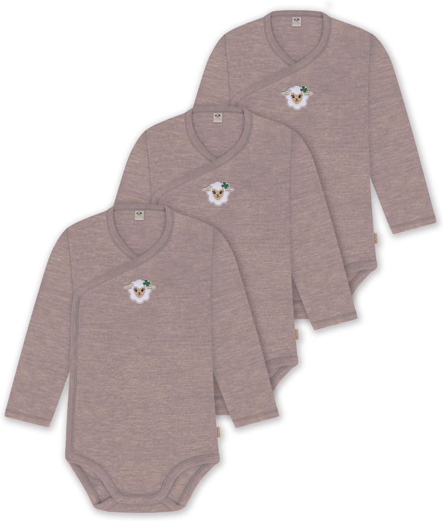normani 3er Pack Merino Baby-Body Produktbild 