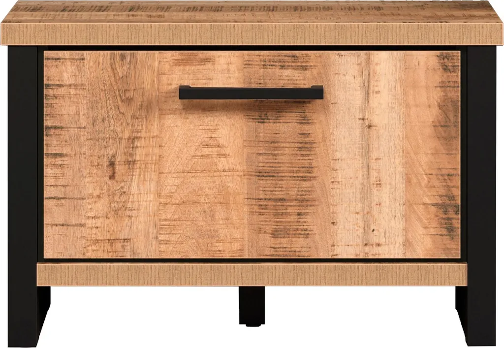 Enna banc avec rangement en bois de manguier massif - Design Naturel