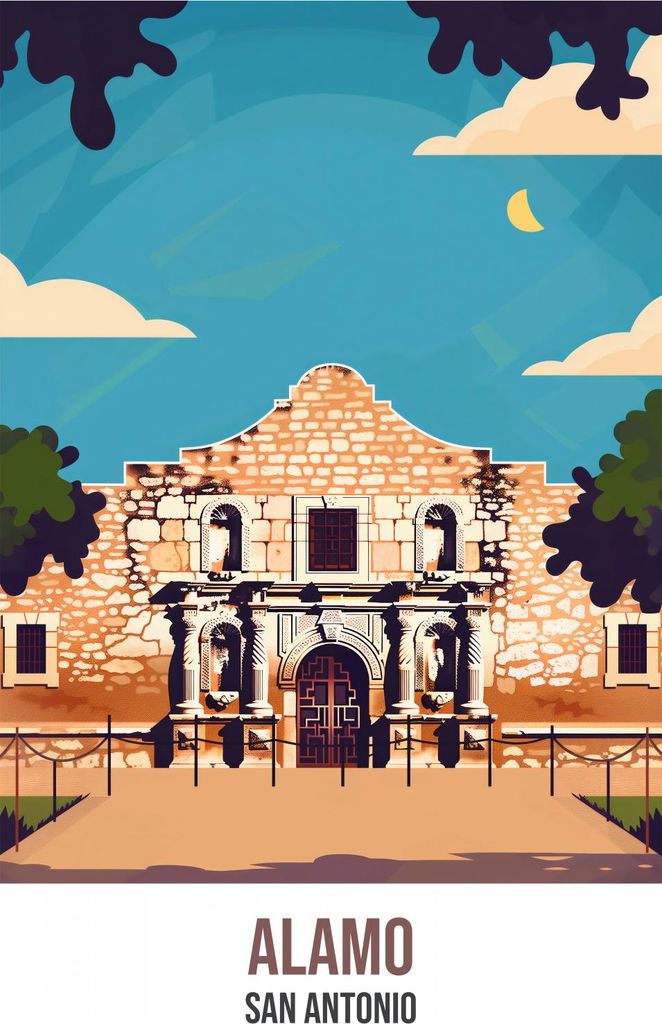 Plakat 21x29,7cm Alamo