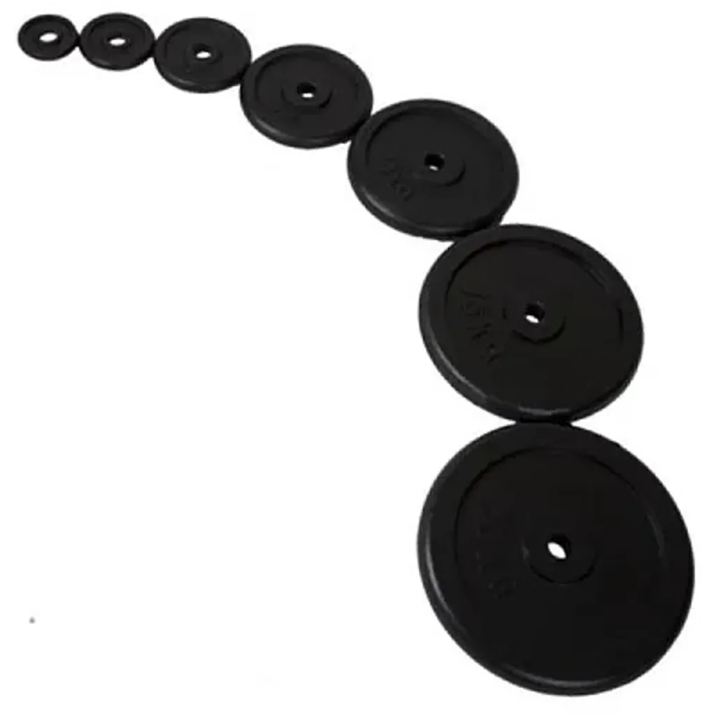 Poids de l'haltère 15 kg en fonte durable alésage 29 mm haute densité