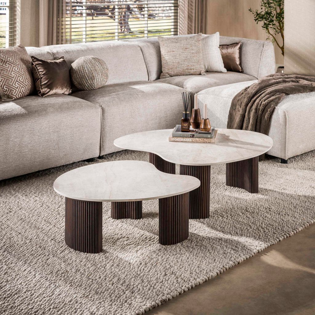 Hoyz Collection – Couchtisch Ceramo Aperto – Braun – 80 x Produktbild 