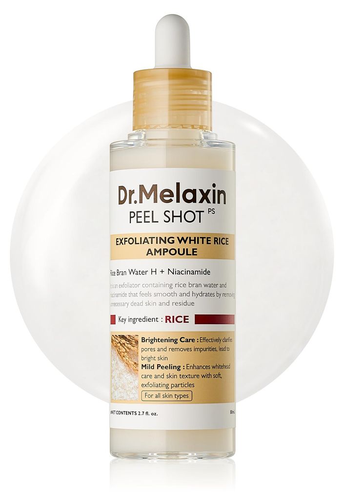 Dr. Melaxin Peel Shot Exfoliant White Rice Ampoule 80ml Obrázok produktu 