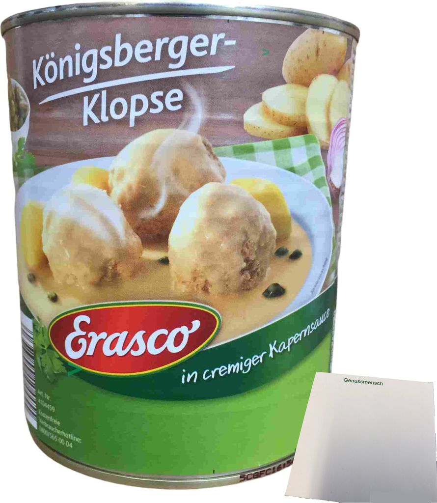 Erasco 6 Königsberger Klopse in cremiger Kapernsauce (800g Produktbild 
