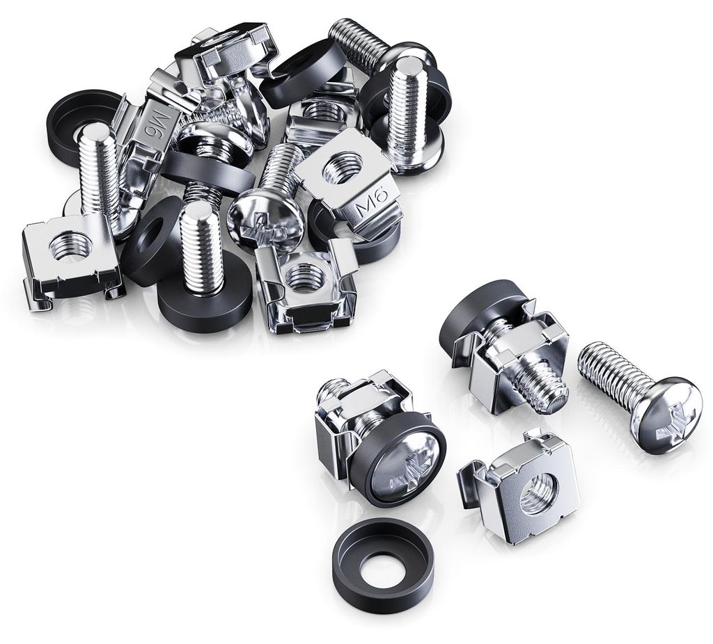 deleyCON M6 Käfigmuttern & Schrauben Set, 10 Stück - Silber Produktbild 