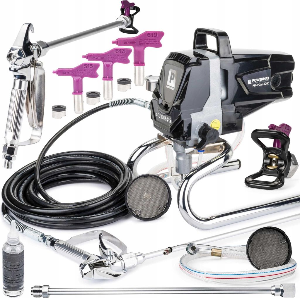 POWERMAT Farbspritzpistole hydrodynamisch 1200W PM-PDM-1200 Produktbild 