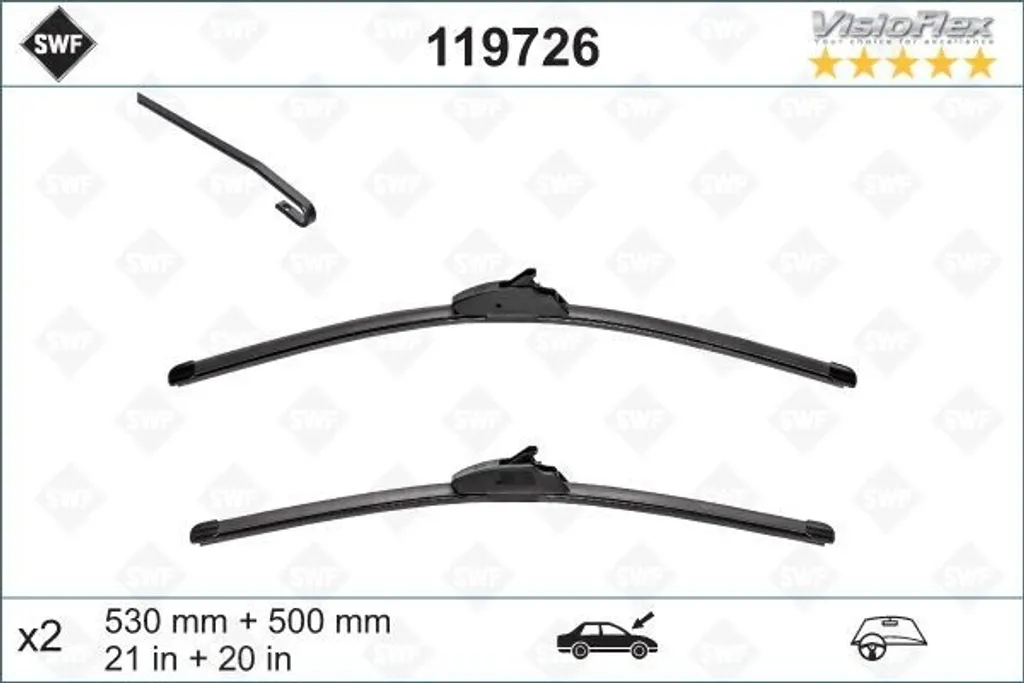 Fini les Traces sur Volvo S40 avec le Kit Essuie-Glace SWF Visioflex