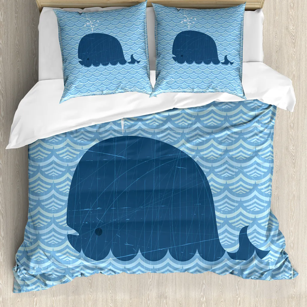 Copripiumino ABAKUHAUS Matrimoniale Onde Blu: Qualità al Giusto Prezzo