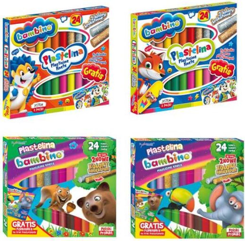 BAMBINO Plastelína klasická 24 farieb Obrázok produktu 2