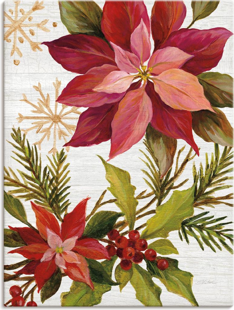 ARTland Leinwandbild Christmas Moments III No Words Größe: 90x120 cm